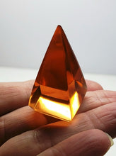 Load image into Gallery viewer, Peach Andara Crystal Nubian Pyramid 1.5in x .75in