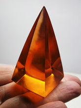 Load image into Gallery viewer, Peach Andara Crystal Nubian Pyramid 2.5in x 1.25in