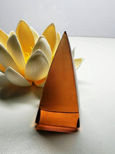 Load image into Gallery viewer, Peach Andara Crystal Nubian Pyramid 2.5in x 1.25in