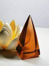 Load image into Gallery viewer, Peach Andara Crystal Nubian Pyramid 2.5in x 1.25in