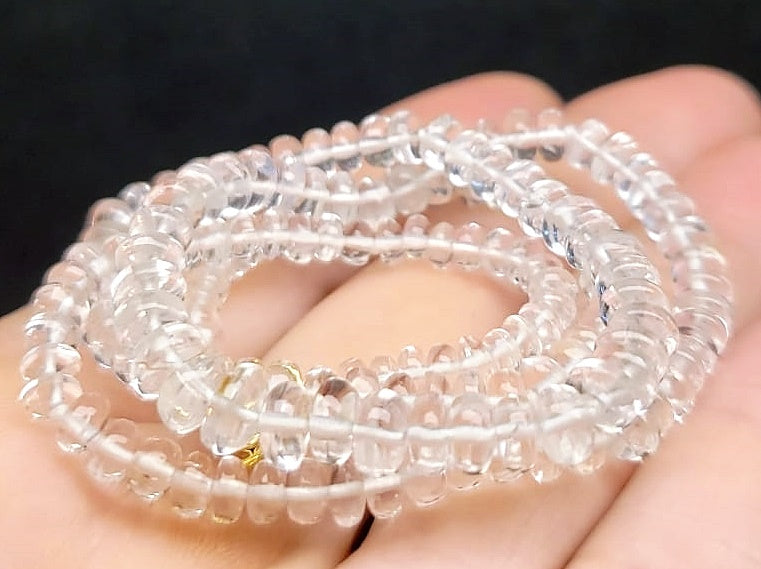 Petalite (Clear/Colorless) EO+ 4-6.5mm 16.75inch 59.55ct