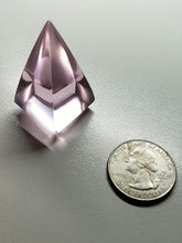 Load image into Gallery viewer, Pink Andara Crystal Nubian Pyramid 1.5in x .75in