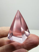 Load image into Gallery viewer, Pink Andara Crystal Nubian Pyramid 1.5in x .75in