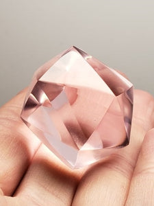 Pink Andara Crystal Icosahedron 38g