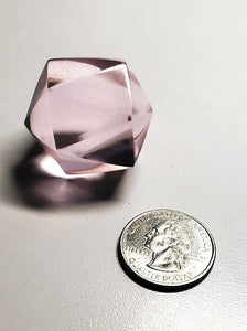 Pink Andara Crystal Icosahedron 38g