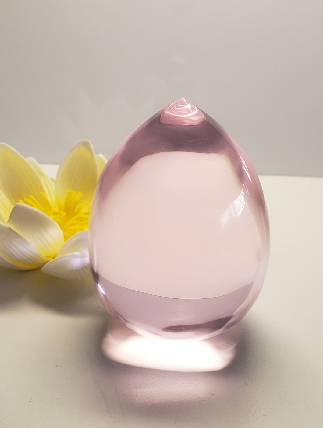 Pink Andara Crystal Pointed Egg