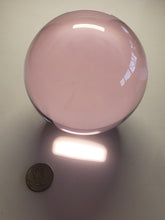 Load image into Gallery viewer, Pink Andara Crystal Sphere 3.75 inch
