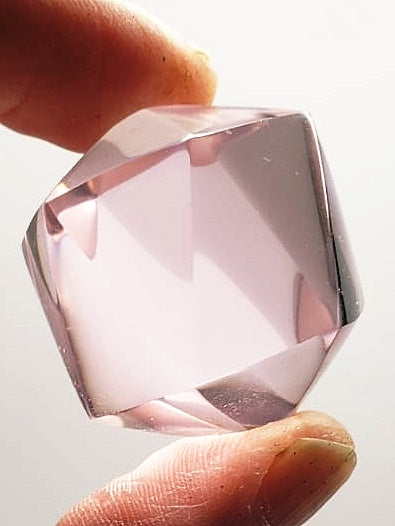 Pink Andara Crystal Icosahedron 42g