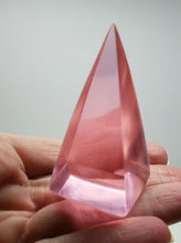 Load image into Gallery viewer, Pink (Full) Andara Crystal Nubian Pyramid 2.5in x 1.25in
