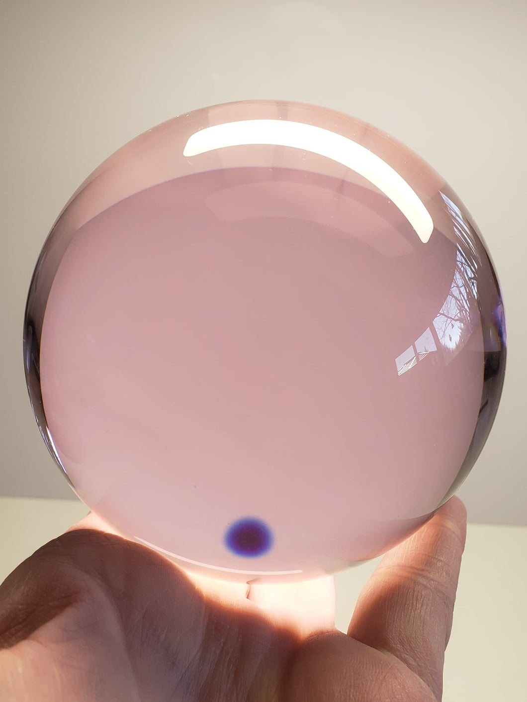 Pink Andara Crystal Sphere 3.75 inch