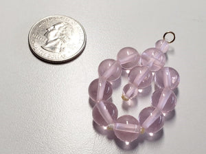 Pink Andara Crystal Pendant (10x9mm 2 x 6mm)
