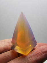 Load image into Gallery viewer, Opalesence - Pink Andara Crystal Nubian Pyramid 1.5in x .75in