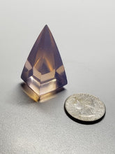 Load image into Gallery viewer, Opalesence - Pink Andara Crystal Nubian Pyramid 1.5in x .75in