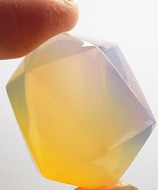 Opalescent - Pink Andara Crystal Icosahedron 28g
