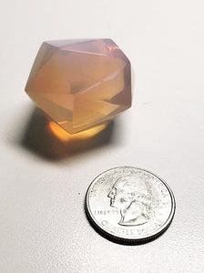 Opalescent - Pink Andara Crystal Icosahedron 28g