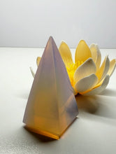 Load image into Gallery viewer, Opalesence - Pink Andara Crystal Nubian Pyramid 2.5in x 1.25in