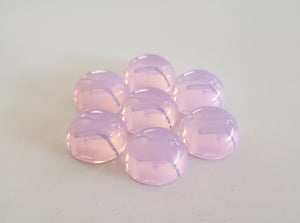 Pink Opalesence Andara Crystal Cabochon 20mm Chakra Set