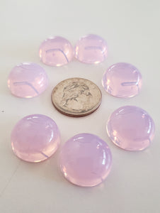 Pink Opalesence Andara Crystal Cabochon 20mm Chakra Set
