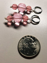 Load image into Gallery viewer, Pink &amp; Peach Pink Andara Crystal Earrings