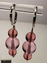 Load image into Gallery viewer, Pink &amp; Peach Pink Andara Crystal Earrings