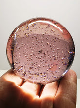 Load image into Gallery viewer, Pink (Seafoam) Andara Crystal Sphere 2.25inch