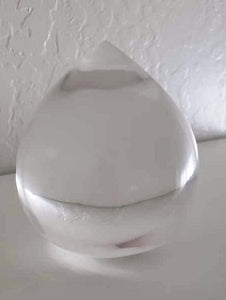 Clear (Rare) Polished Andara Crystal Pointed Egg 1.37kg TEMPLE COLLECTION