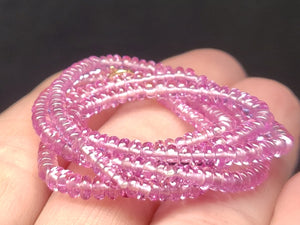 Pink Sapphire EO++ 2.5-3.5mm 17.5inch