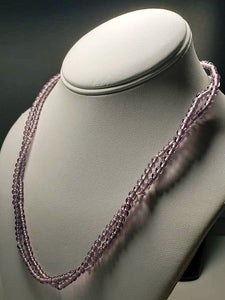Purple Andara Crystal Infinity Necklace