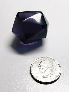 Purple Andara Crystal Icosahedron 30g