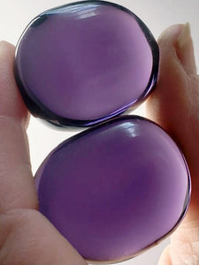 Purple Andara Crystal Hand Piece PAIR 74g