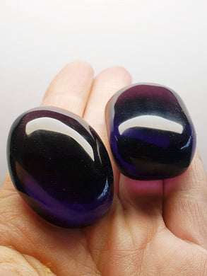 Purple Andara Crystal Hand Piece PAIR 82g