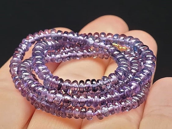 Spinel - Purple (Indigo Undertone) EO+ 3.5-4.5mm 15.75inch