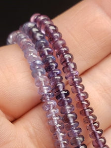 Spinel - Purple (Indigo Undertone) EO+ 3.5-4.5mm 15.75inch