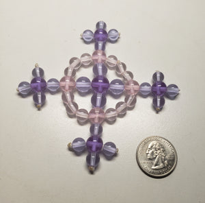 Pink Violet Flame Andara Crystal Healing Tool Dorje