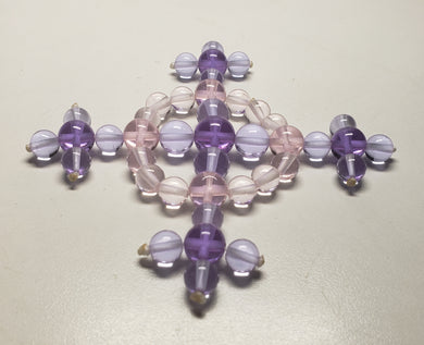 Pink Violet Flame Andara Crystal Healing Tool Dorje