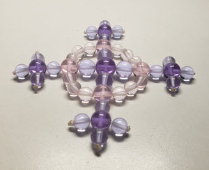 Pink Violet Flame Andara Crystal Healing Tool Dorje