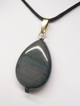 Load image into Gallery viewer, Obsidian - Rainbow Therapeutic Pendant A
