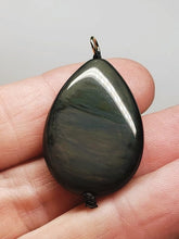 Load image into Gallery viewer, Obsidian - Rainbow Therapeutic Pendant A