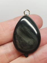 Load image into Gallery viewer, Obsidian - Rainbow Therapeutic Pendant C