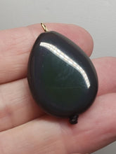 Load image into Gallery viewer, Obsidian - Rainbow Therapeutic Pendant D
