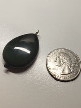 Load image into Gallery viewer, Obsidian - Rainbow Therapeutic Pendant E