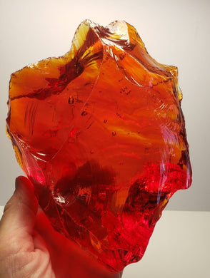 Red with Orange Traditional Andara Crystal 1.03kg
