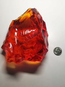 Red with Orange Traditional Andara Crystal 1.03kg