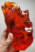 Load image into Gallery viewer, Red with Orange Traditional Andara Crystal 1.115kg