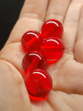 Load image into Gallery viewer, Red Andara Crystal 15mm Beads