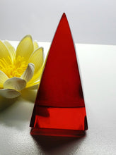 Load image into Gallery viewer, Red (Deep) Andara Crystal Nubian Pyramid 3in x 1.5in