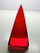 Load image into Gallery viewer, Red (Deep) Andara Crystal Nubian Pyramid 3in x 1.5in
