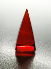 Load image into Gallery viewer, Red (Deep) Andara Crystal Nubian Pyramid 1.5in x .75in