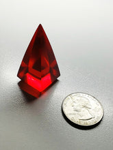 Load image into Gallery viewer, Red (Deep) Andara Crystal Nubian Pyramid 1.5in x .75in