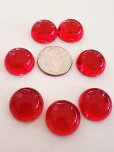 Red / Lion's Heart Andara Crystal Cabochon 20mm Chakra Set